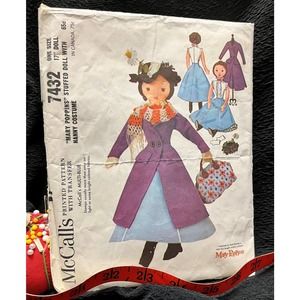 McCall's 7432 Mary Poppins 1984 Walt Disney Production Transfers included
